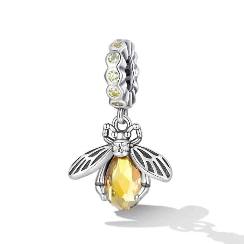(imagen para) Pendiente colgante de abeja delicada al estilo Pandora - SCC2293 - Ver 2