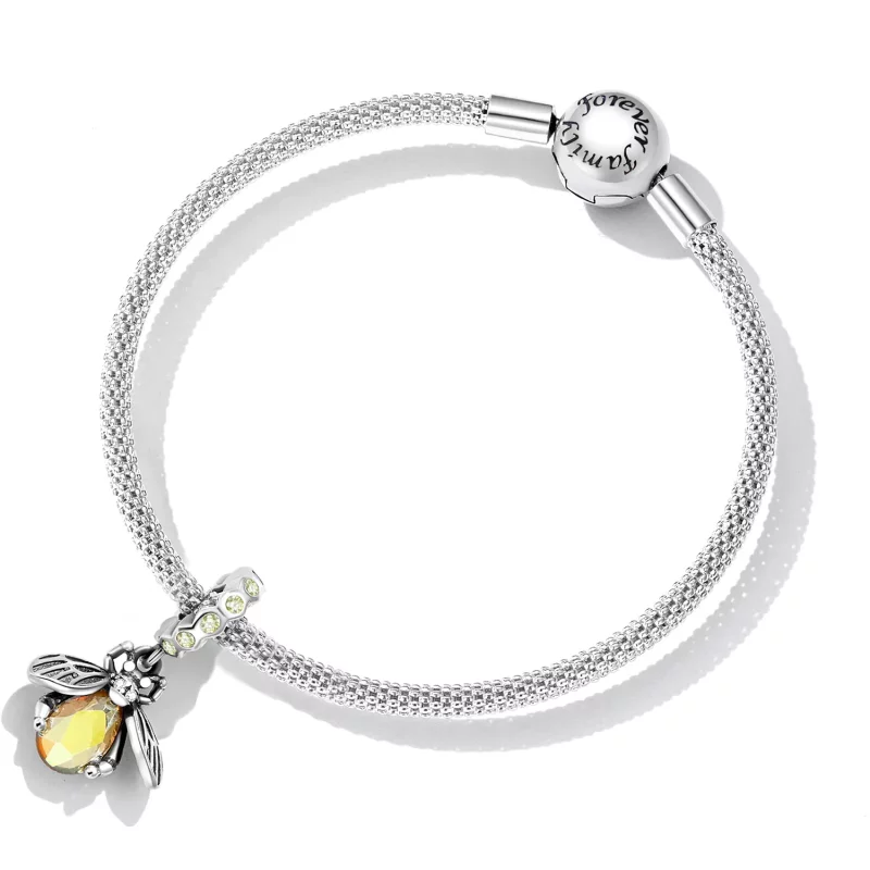(imagen para) Pendiente colgante de abeja delicada al estilo Pandora - SCC2293 - Ver 5
