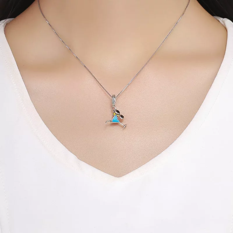 (imagen para) Pendiente colgante de bebidas frías de verano estilo Pandora en plata - SCC698 - Ver 5