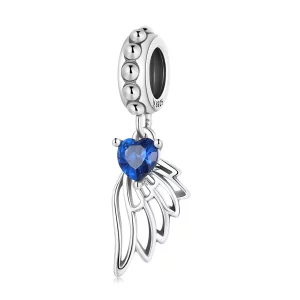 Pendiente colgante de estilo Pandora con alas abiertas - SCC2071 (imagen para) Pendiente colgante de estilo Pandora con alas abiertas - SCC2071