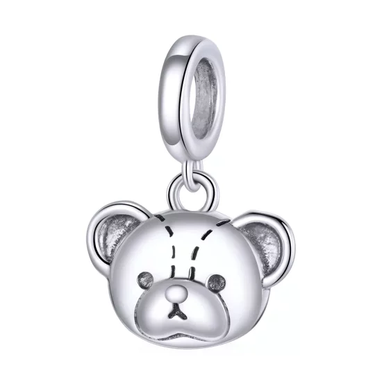 (imagen para) Pendiente colgante de estilo Pandora con lindo oso - SCX120-L