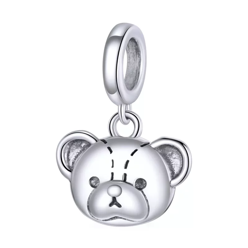 (imagen para) Pendiente colgante de estilo Pandora con lindo oso - SCX120-L