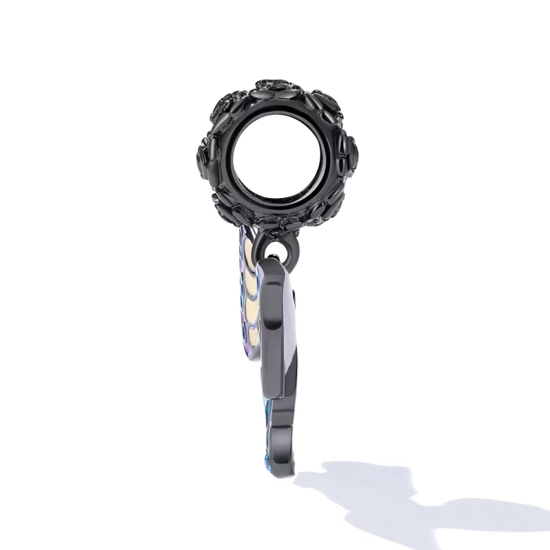 (imagen para) Pendiente colgante de estilo Pandora con mariposa artística - SCC2240 - Ver 3