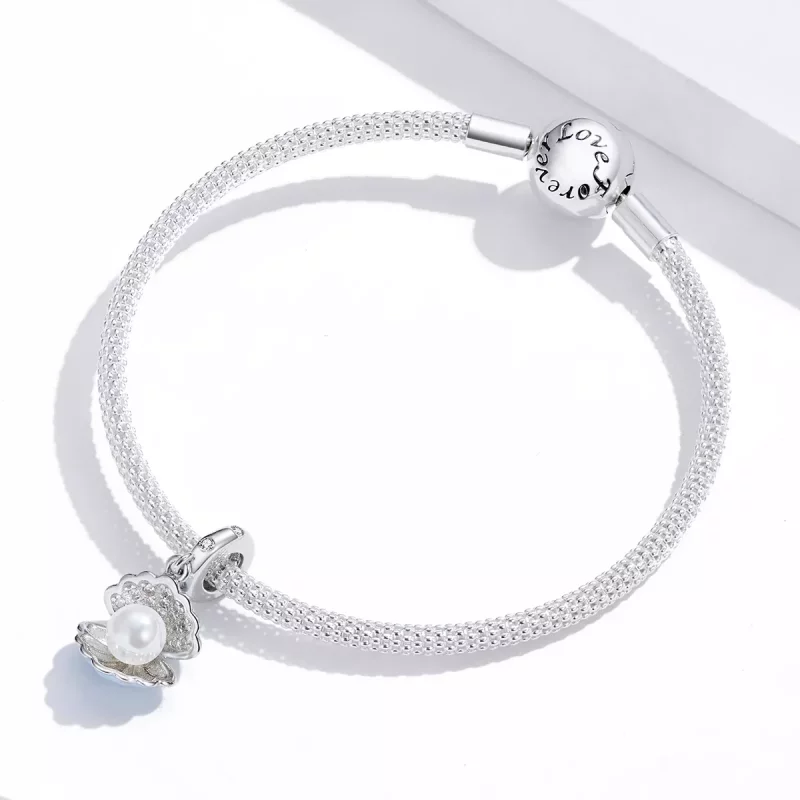 (imagen para) Pendiente colgante de plata estilo Pandora - Leyenda del Mar - BSC242 - Ver 2