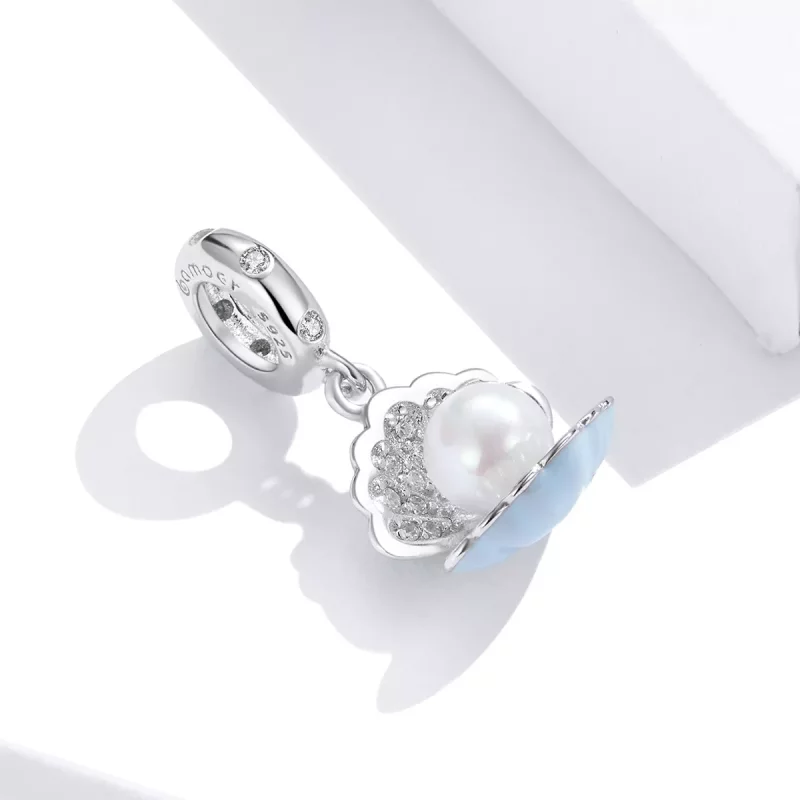 (imagen para) Pendiente colgante de plata estilo Pandora - Leyenda del Mar - BSC242 - Ver 3