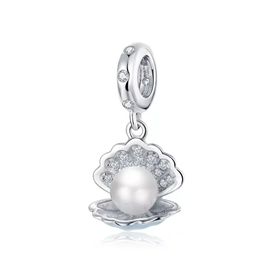 (imagen para) Pendiente colgante de plata estilo Pandora - Leyenda del Mar - BSC242