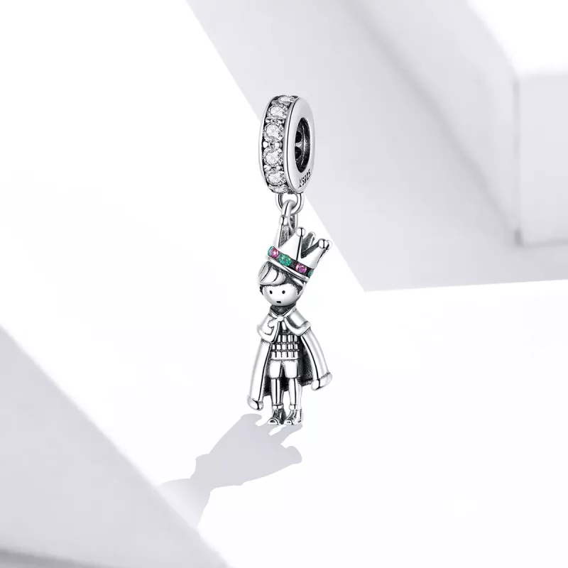 (imagen para) Pendiente colgante de plata estilo Pandora Príncipe del Mar - SCC1584 - Ver 2