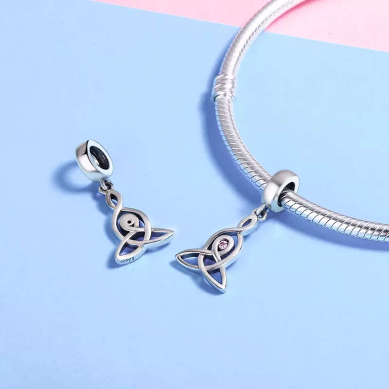 (imagen para) Pendiente colgante de plata estilo Pandora - Protector Sagrado - SCC423 - Ver 5