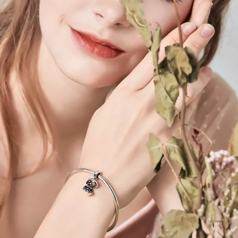 (imagen para) Pendiente colgante de plata estilo Pandora Sorpresa de Amor - SCC689 - Ver 4