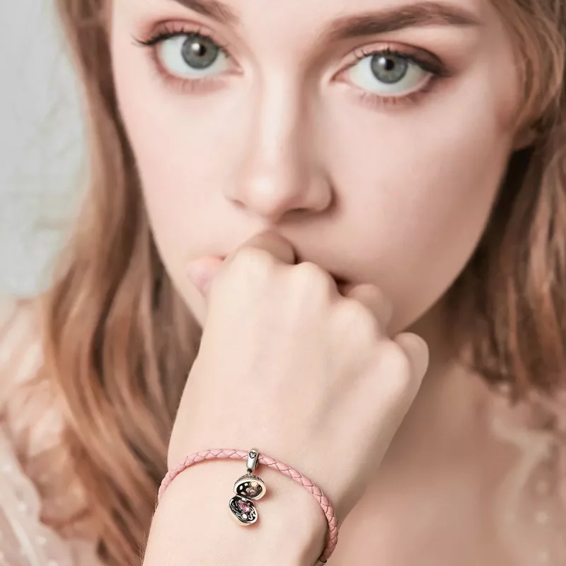 (imagen para) Pendiente colgante de plata estilo Pandora Sorpresa de Amor - SCC689 - Ver 6
