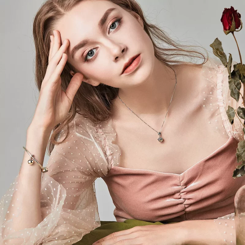 (imagen para) Pendiente colgante de plata estilo Pandora Sorpresa de Amor - SCC689 - Ver 9