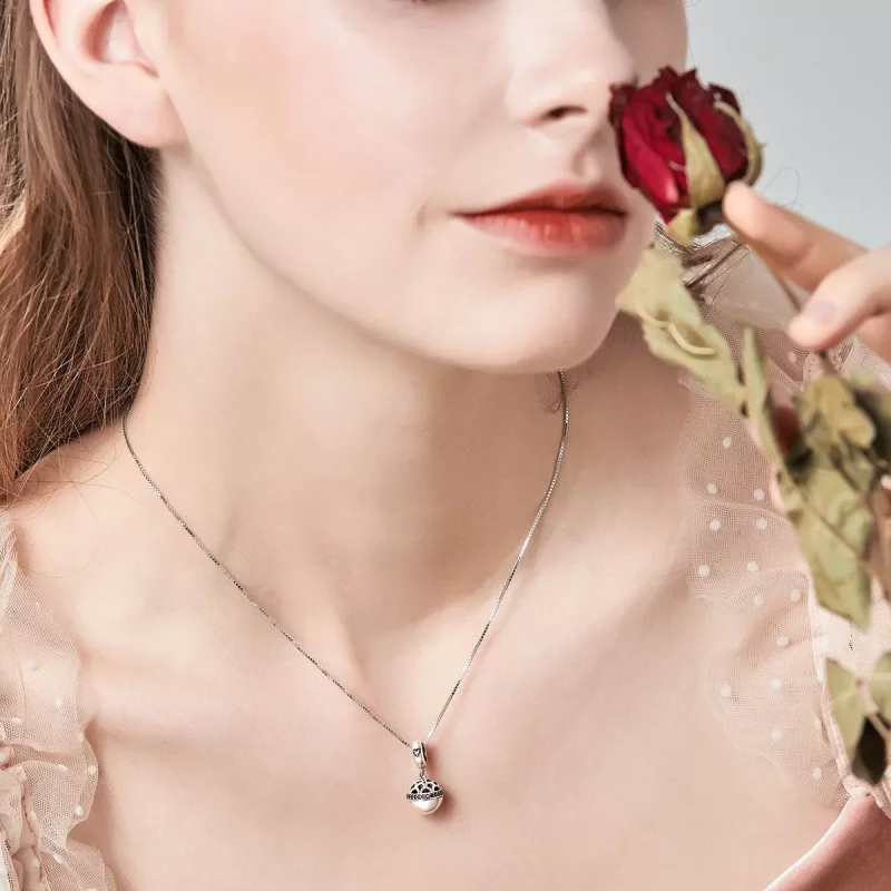 (imagen para) Pendiente colgante de plata estilo Pandora Sorpresa de Amor - SCC689 - Ver 10