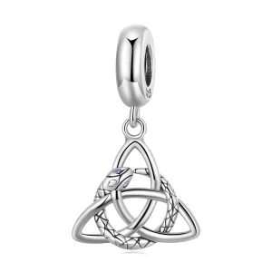 (imagen para) Pendiente colgante estilo Pandora con símbolos celtas - SCC2382