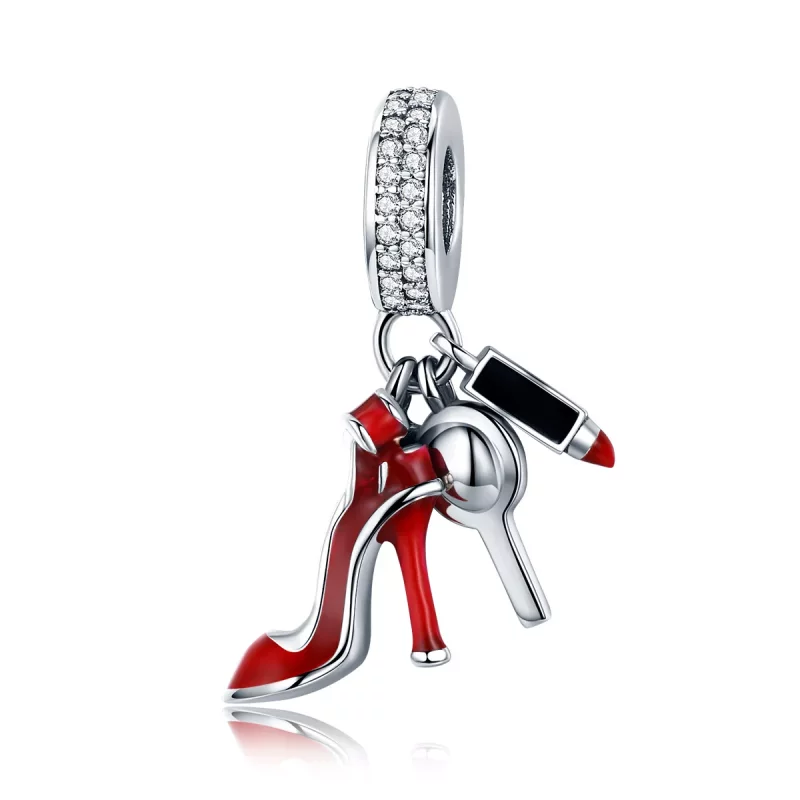 (imagen para) Pendiente colgante estilo Pandora de plata - SCC457 para vestir sexy