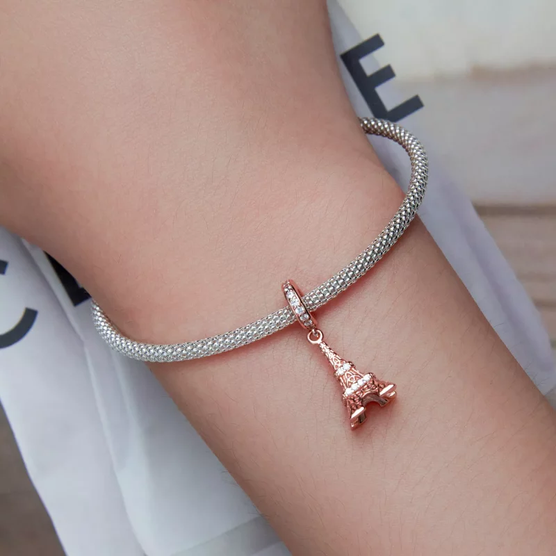 (imagen para) Pendiente colgante estilo Pandora Torre Eiffel - BSC640 - Ver 5