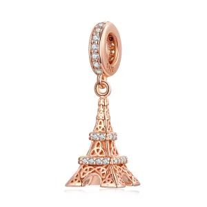 Pendiente colgante estilo Pandora Torre Eiffel - BSC640 (imagen para) Pendiente colgante estilo Pandora Torre Eiffel - BSC640