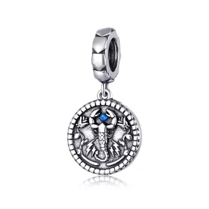 (imagen para) Pendiente colgante plateado de estilo Pandora con escorpión misterioso - SCC1503