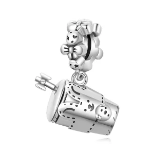 (imagen para) Pendiente de Copa de Agua Exquisito Estilo Pandora para Niñas - SCC2047