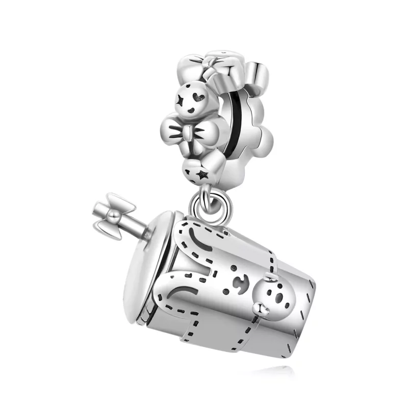 (imagen para) Pendiente de Copa de Agua Exquisito Estilo Pandora para Niñas - SCC2047