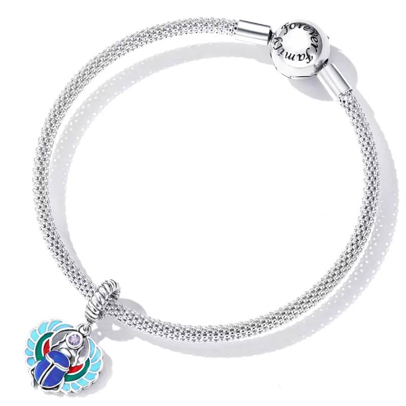 (imagen para) Pendiente de estilo Pandora con escarabajo colgante - SCC2255 - Ver 5