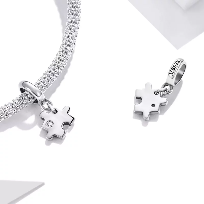 (imagen para) Pendiente de Moda Estilo Pandora con Diseño de Rompecabezas - SCX133 - Ver 4