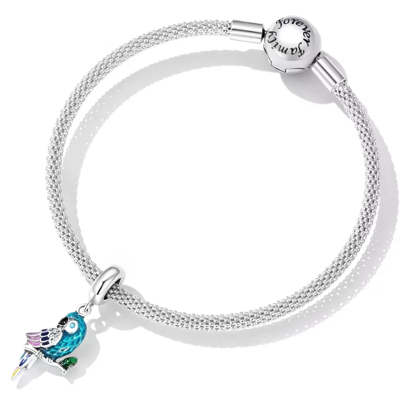 (imagen para) Pendiente estilo Pandora con loro colgante - SCC2271 - Ver 5