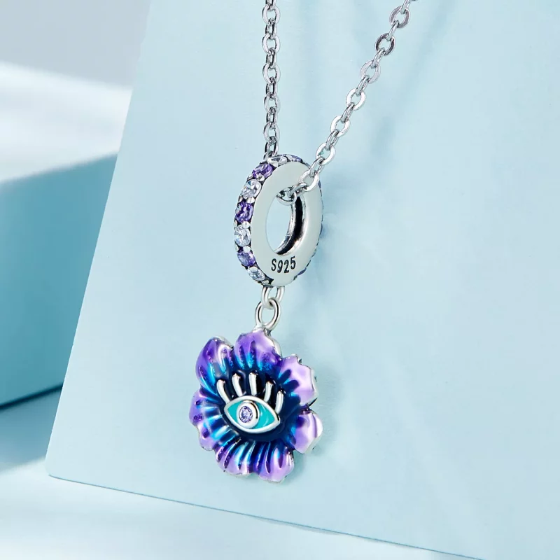(imagen para) Pendiente Pandora Estilo Flor Diablo Dangle - SCC2373 - Ver 2