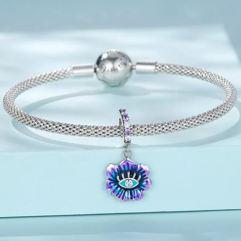 (imagen para) Pendiente Pandora Estilo Flor Diablo Dangle - SCC2373 - Ver 3