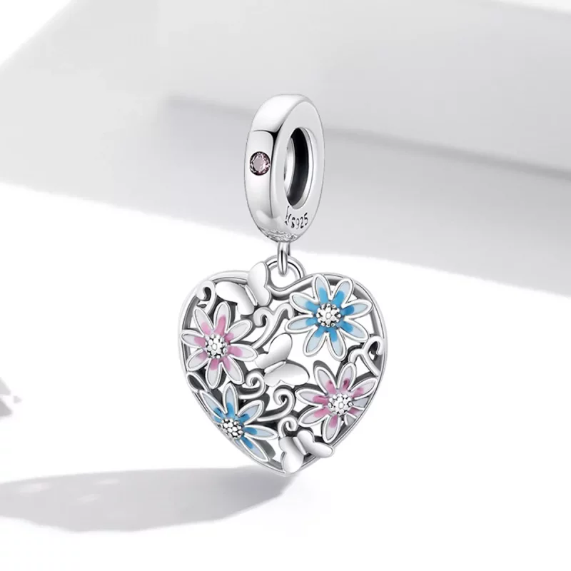 (imagen para) Pendiente Pandora estilo Jardín Secreto de Amor Dangle - SCC2062 - Ver 2