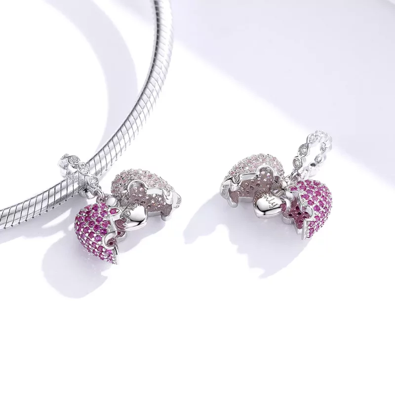 (imagen para) Pendiente Pandora Style Plata Sólo Tú - BSC282 - Ver 2