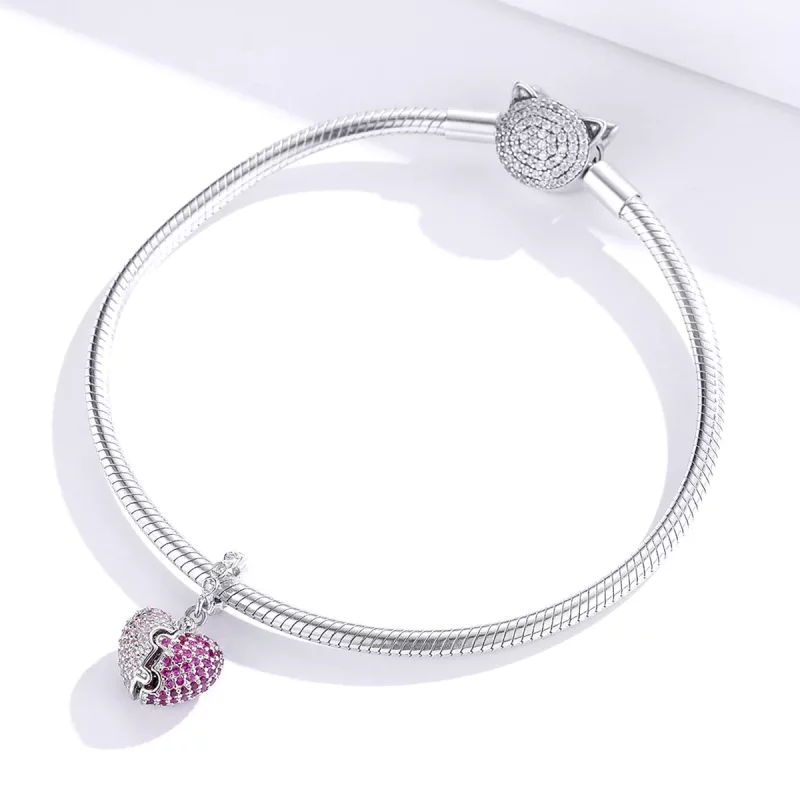 (imagen para) Pendiente Pandora Style Plata Sólo Tú - BSC282 - Ver 4