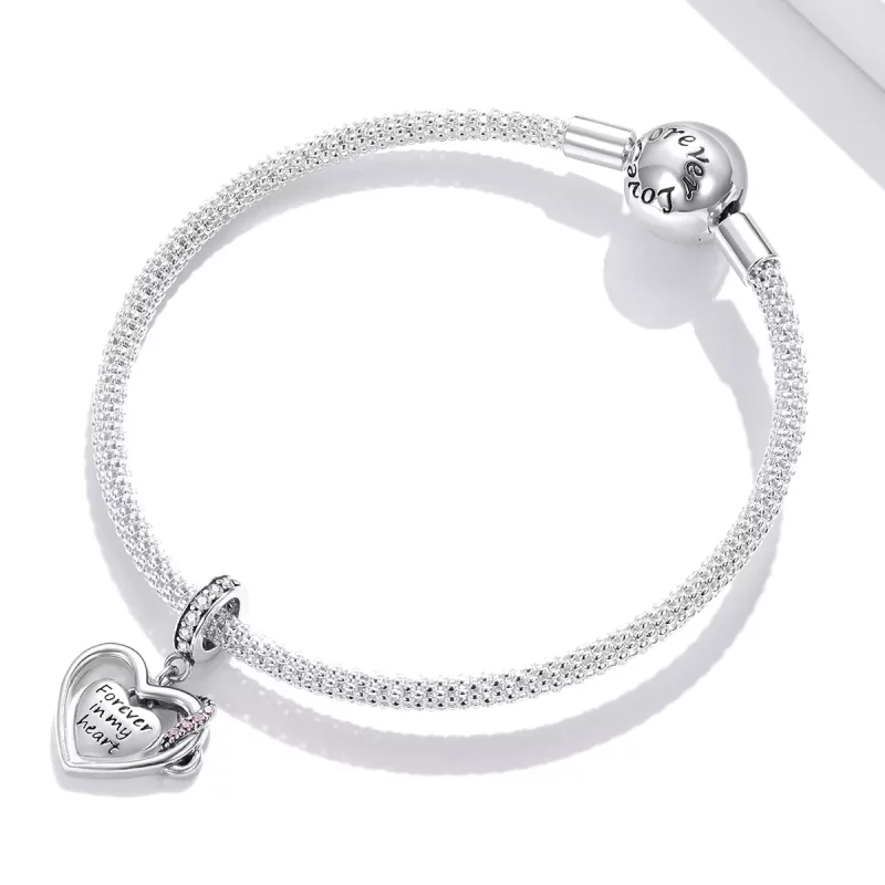 (imagen para) Pulsera estilo Pandora con colgante de infinito amor - BSC482 - Ver 3