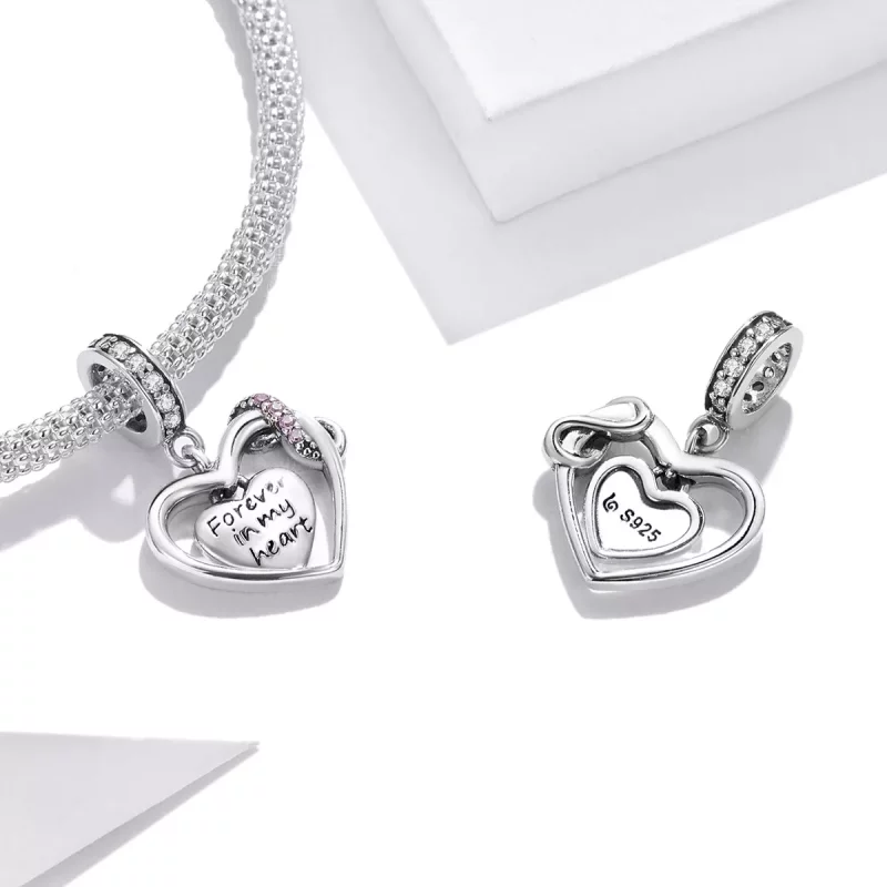 (imagen para) Pulsera estilo Pandora con colgante de infinito amor - BSC482 - Ver 4
