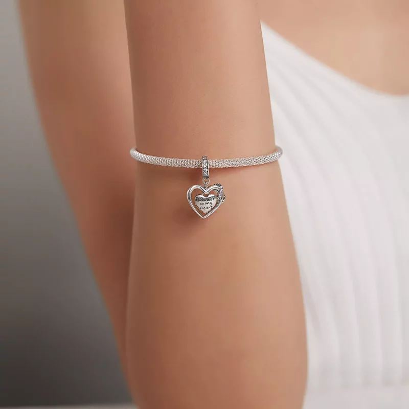 (imagen para) Pulsera estilo Pandora con colgante de infinito amor - BSC482 - Ver 5