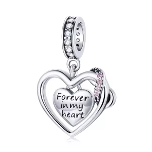 (imagen para) Pulsera estilo Pandora con colgante de infinito amor - BSC482