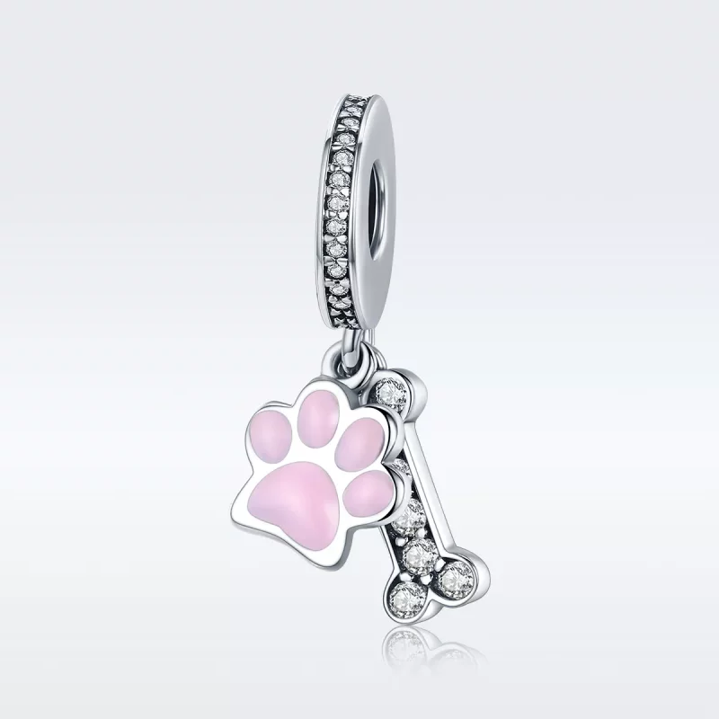 (imagen para) Pulsera estilo Pandora de plata con colgante para amantes de mascotas - SCC452 - Ver 2