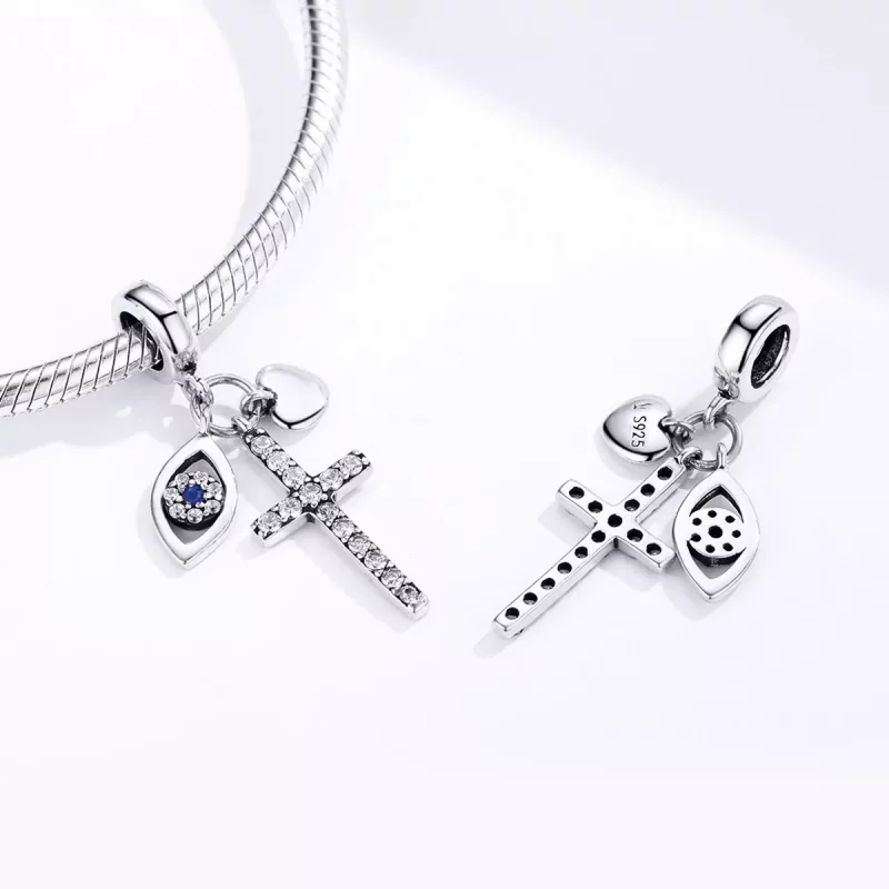 (imagen para) Pulsera estilo Pandora en plata con colgante de guardián - SCC1327 - Ver 4