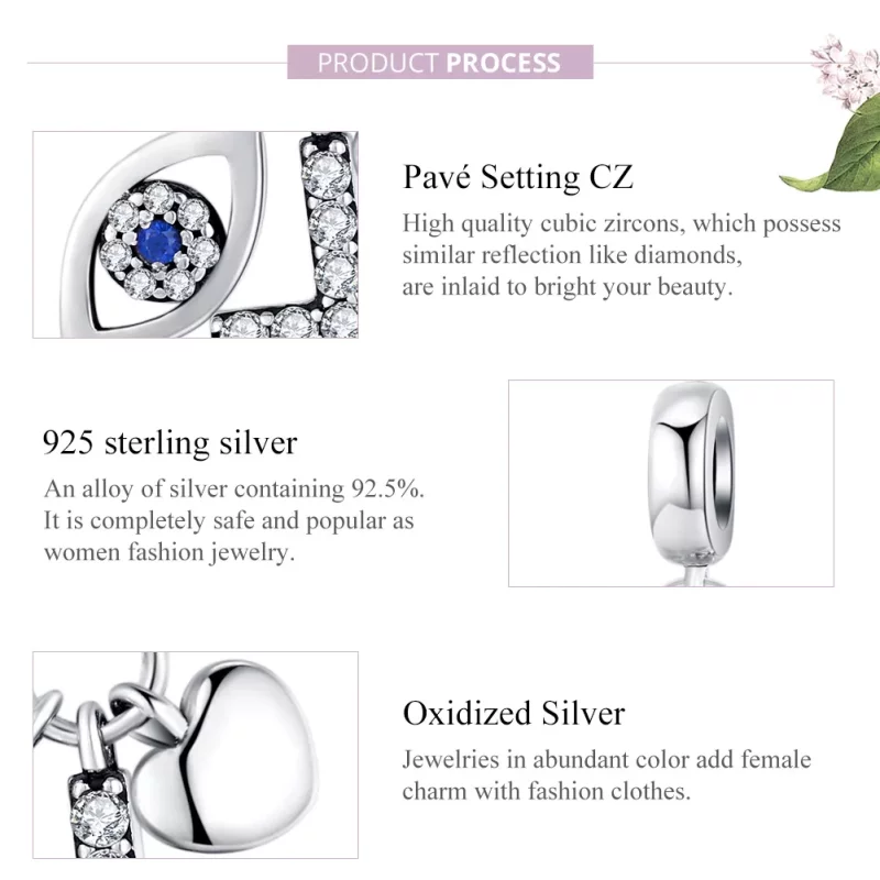 (imagen para) Pulsera estilo Pandora en plata con colgante de guardián - SCC1327 - Ver 8