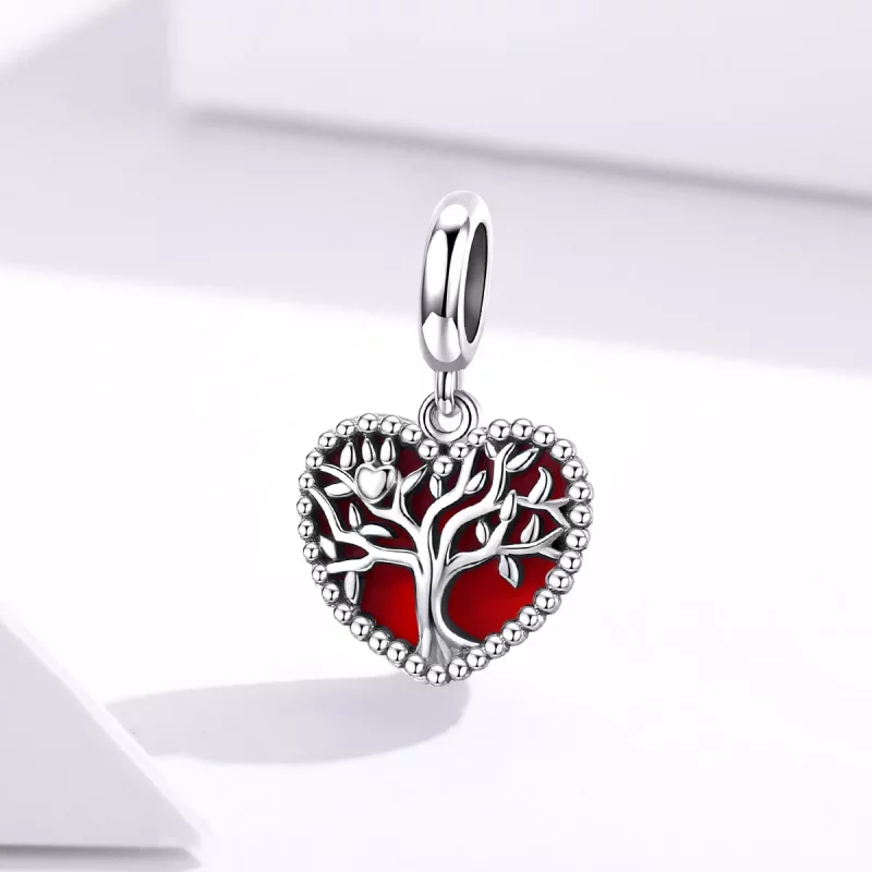 (imagen para) Pulsera estilo Pandora en plata con colgante Árbol del Amor - SCC1556 - Ver 3