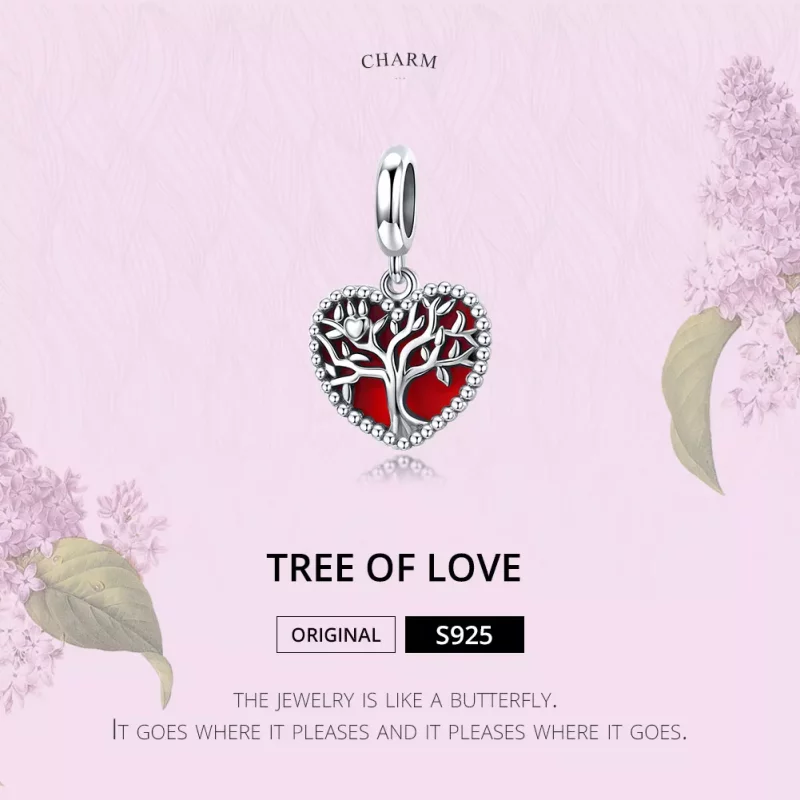 (imagen para) Pulsera estilo Pandora en plata con colgante Árbol del Amor - SCC1556 - Ver 6