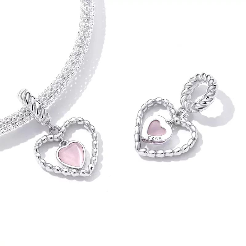(imagen para) Pulsera estilo Pandora Exquisito Dije de Amor - SCC2228 - Ver 4