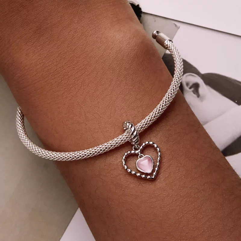 (imagen para) Pulsera estilo Pandora Exquisito Dije de Amor - SCC2228 - Ver 6