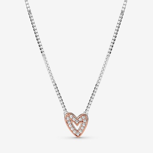 Collar PANDORA Corazón a Mano Alzada Brillante - 380089C01
