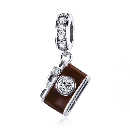 Colgante cámara digital vintage de estilo Pandora en plata - SCC953 - Haga click en la imagen para cerrar