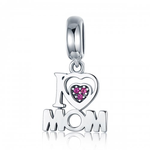 Estilo Pandora Plata Amo a Mamá Dangle - SCC420