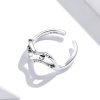 Anillo abierto estilo Pandora con estrellas de la galaxia - SCR710