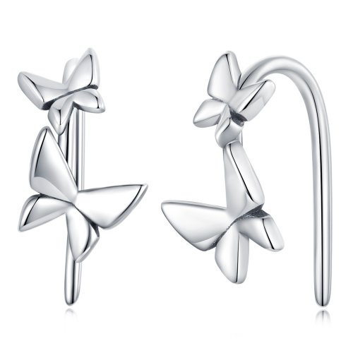 Pendientes de mariposa estilo Pandora - SCE1501