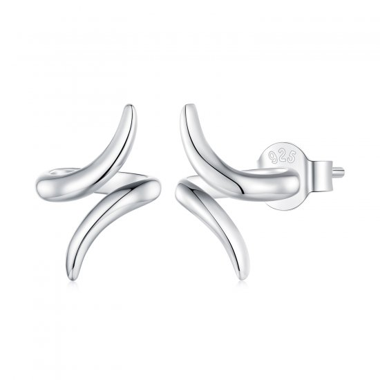 Pendientes de botón con estilo de auriculares Pandora - BSE903 - Haga click en la imagen para cerrar