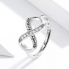 Anillo Abierto de Plata Estilo Pandora con Diseño de Amor Infinito - SCR579