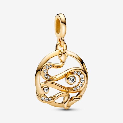 Charm de Medallón Serpiente en Pavé Pandora ME - 762301C01